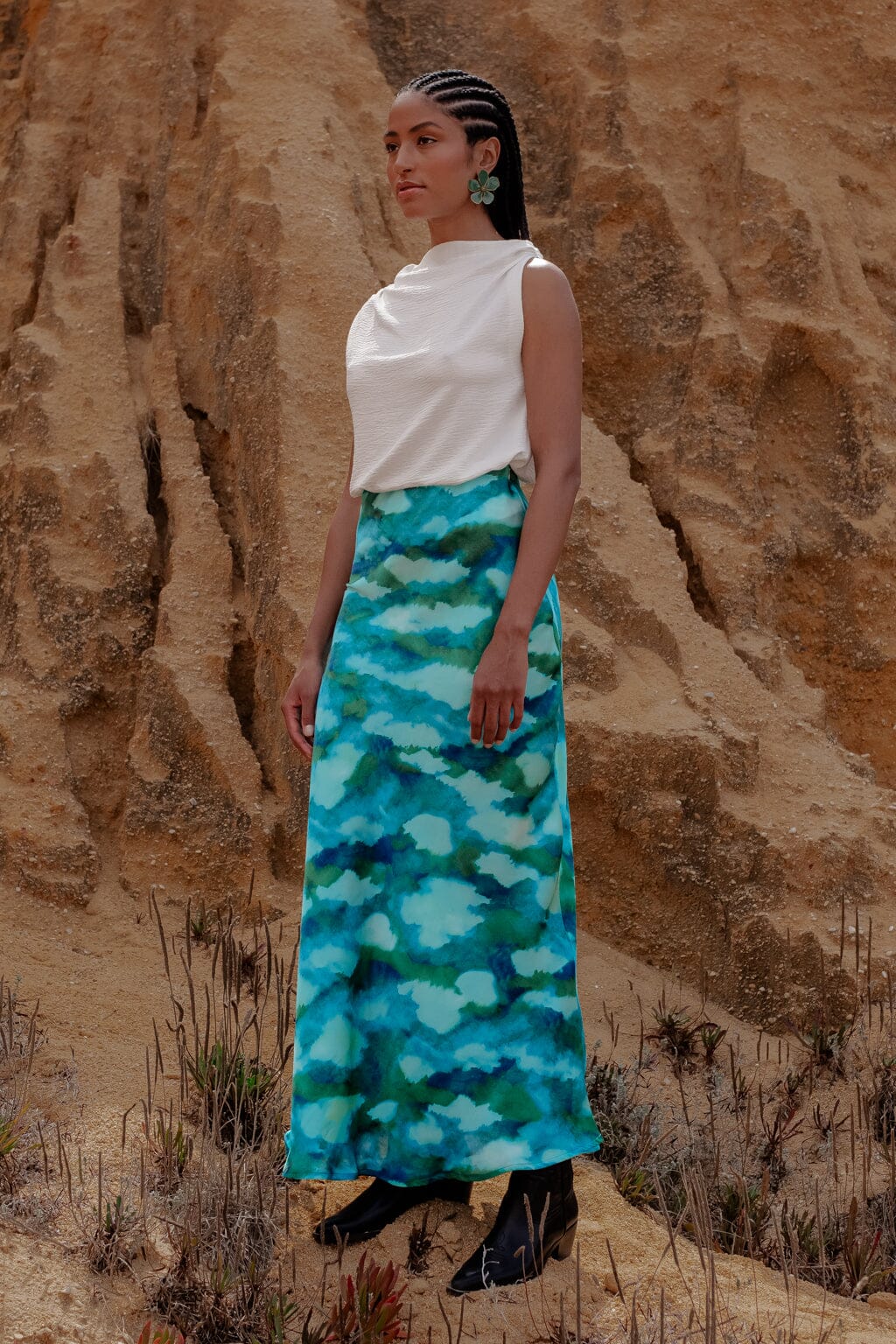 Jupe passion tie & dye bleu - Image 4