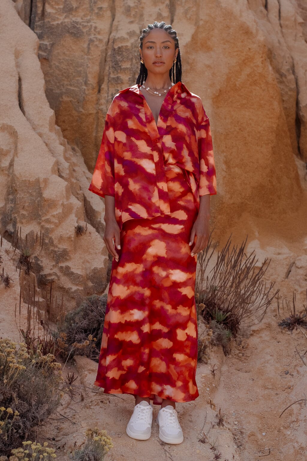 Jupe passion tie & dye rosé - Image 5