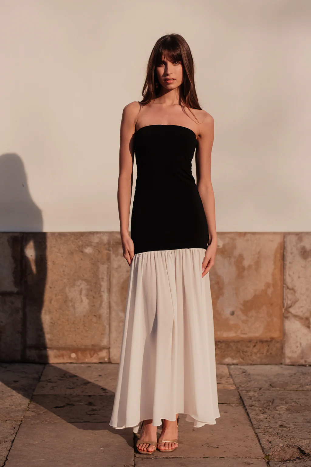 Robe Angie bi-matières noir - Image 4